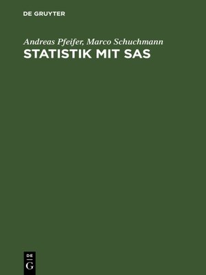 cover image of Statistik mit SAS